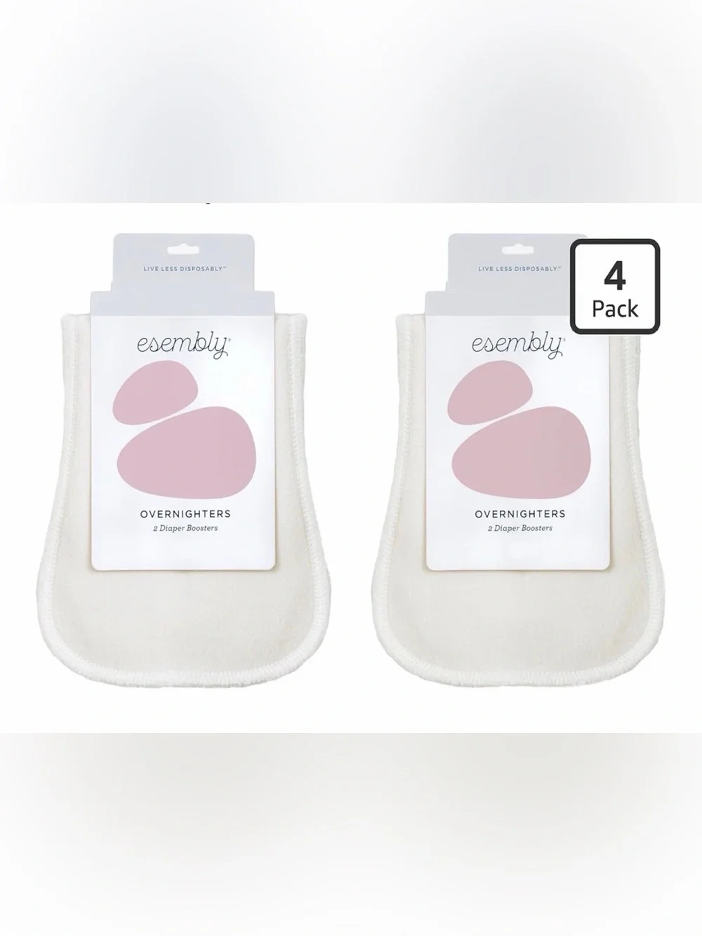 Esembly Overnighters Cloth Diaper Inserts-4 Pack (NEW)